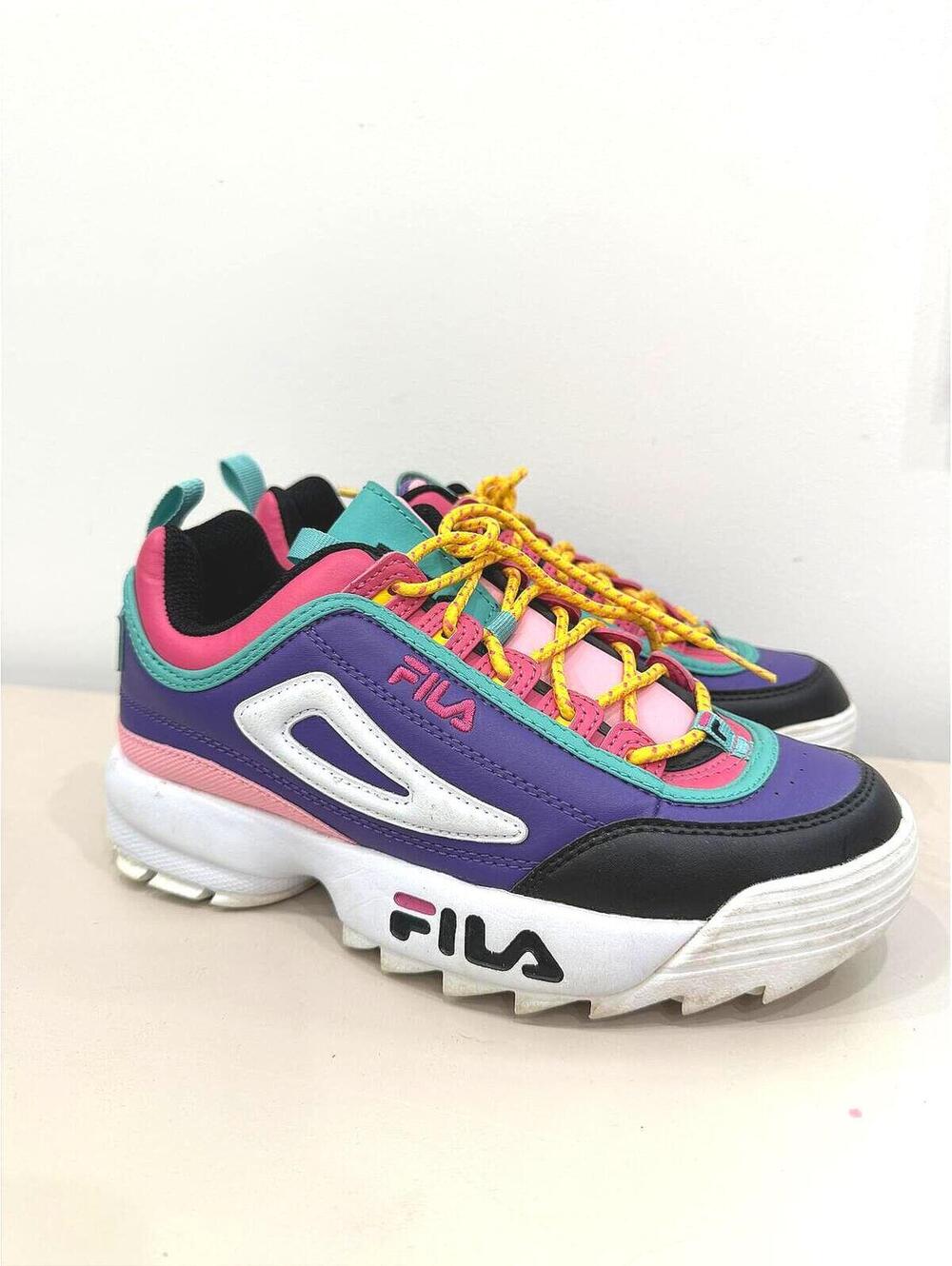 FILA Disruptor II Multicolor Chunky Sneakers Size 5